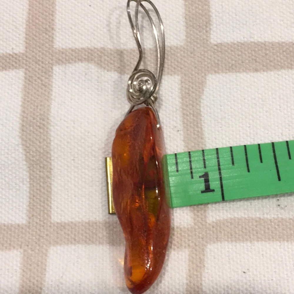 Baltic Amber, Sterling Wire Wrapped - Picture 5 of 6
